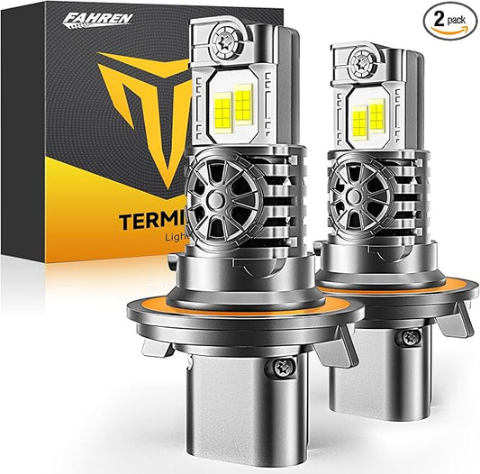 2025 Upgraded 70,000LM 9008 H13 LED Bulbs, 12X Ultra-Bright, 6500K Pure White H13/9008 Light Conversion Kits, Easy Plug-N-Play Installation, IP68 Waterproof, Pack of 2