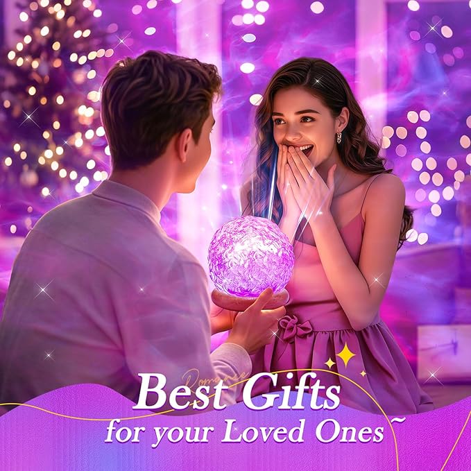 Mood Lighting Crystal Lamp,18 Color Changing Lamp Light Projector for Bedroom,Dimmable Night Light Projector Ambient Lighting,Remote Aesthetic Room Decor for Teen Girls Gifts,Christmas Gifts for Kids