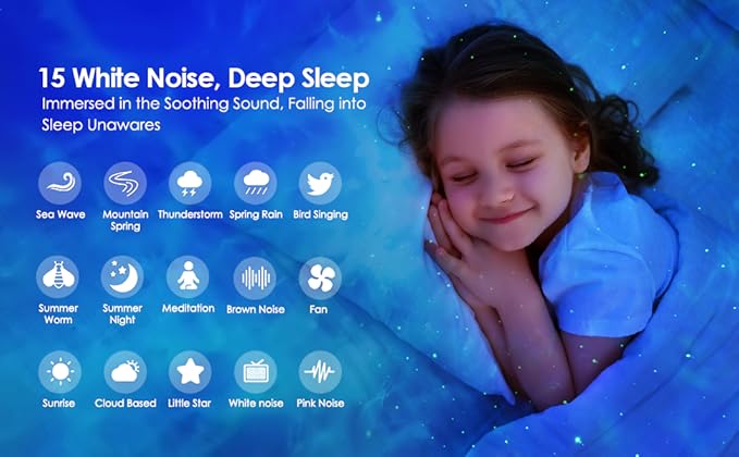 OneFire Galaxy Projector with Gifts Box/240 Lighting Modes/15 White Noise/Bluetooth Music Galaxy Projector for Bedroom Adults,Teen Stuff Room Lighting Bedroom Decor for Teen Girls&Teenage Boy Gifts