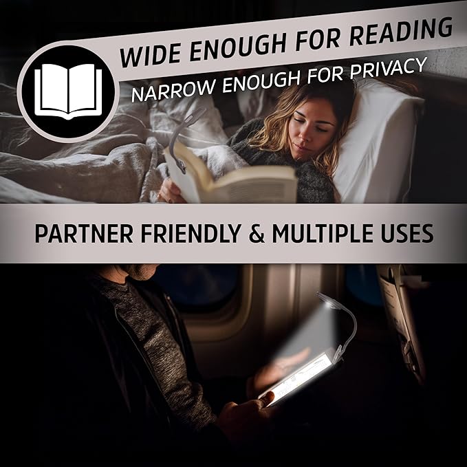 Energizer Flex-R LED Rechargeable Book Light for Reading in Bed, Reading Light with Warm LED Color, Long-Lasting and Lightweight, Tan