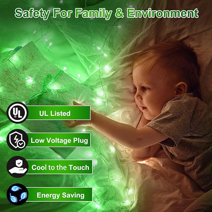 470FT 1500LED Christmas Lights, 12 Modes Green Outdoor String Lights with Timer & Dimmable, Waterproof Green Wire Christmas String Lights for Indoor Tree Xmas Patio Fence Balcony Garden Party Decor
