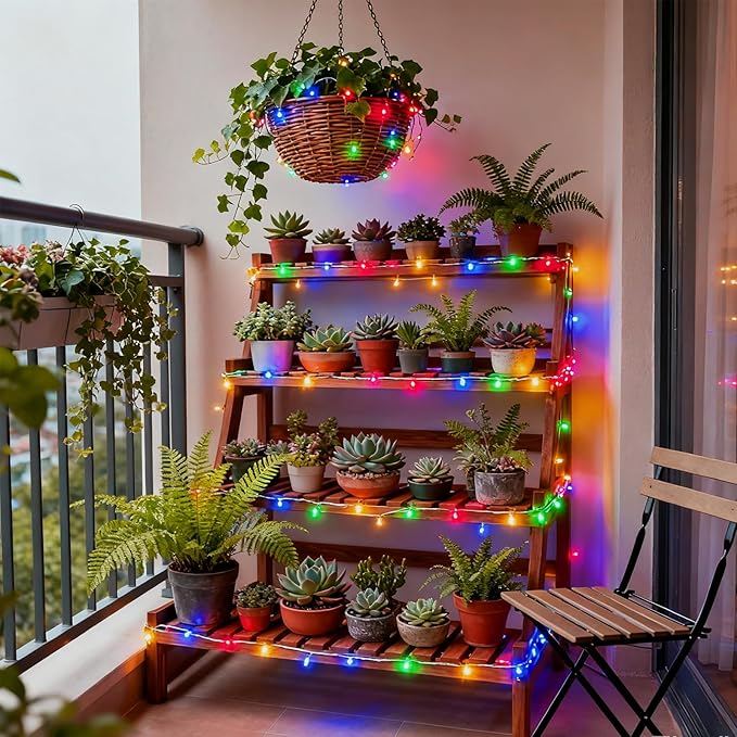 Colorful Pastel Easter Lights String Indoor Decorations, Plug in & Connectable 33ft Clear Wire with 100 Multicolored LED for Party, Garden, Home, Bedroom Christmas Tree Birthday Hanging Decor