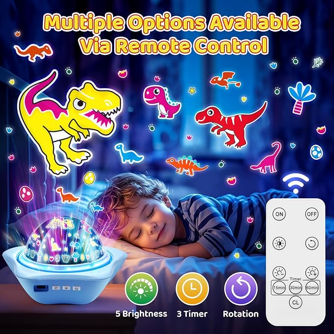 Night Light for Kids Night Light Projector, Baby Night Lights for Bedroom, Star Projector Galaxy Light Star Lights for Bedroom, Glow in The Dark Stars for Ceiling, Baby Sensory Toys, Kids Room Decor