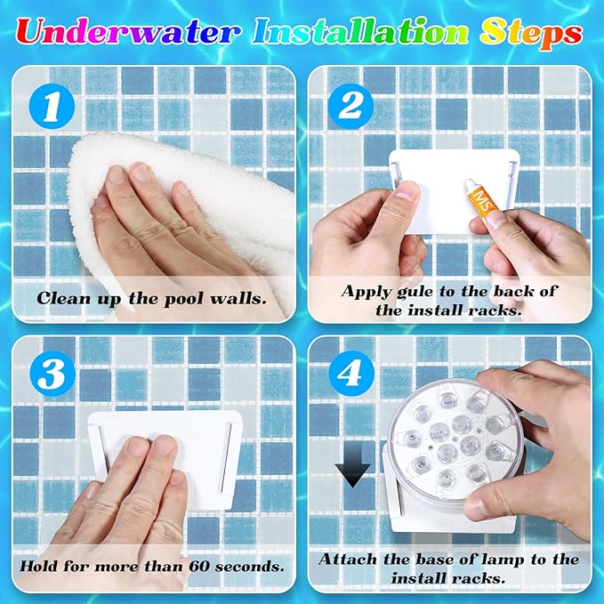 Upgraded Rechargeable Submersible LED Pool Lights with Remote,IP68 Waterproof Floating Pond Light,16 Colors Underwater Lights for Above Ground Pool,Tub,Bath,Party,Vase Outdoor Decor
