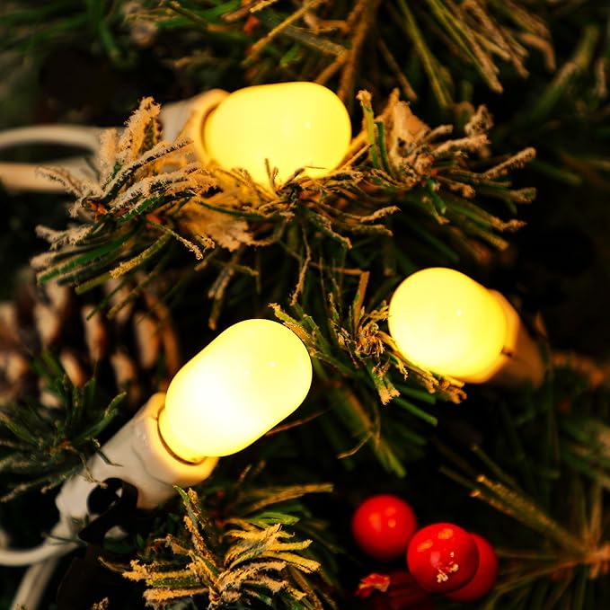 Meonum Christmas Village House Accessories Cord 9 LED Light Bulbs, Christmas Blow Mode Light Kit with Switch Compatible with Dept 56 Christmas Holiday Craft Projects Decorations Decor