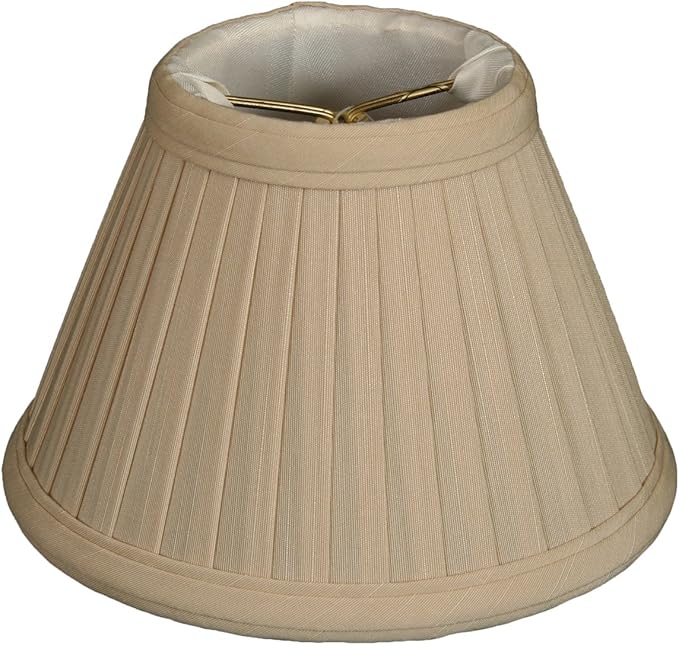 Royal Designs, Inc. CS-112BG Pleated Empire Chandelier Shade, 3 x 6 x 4.25, Beige
