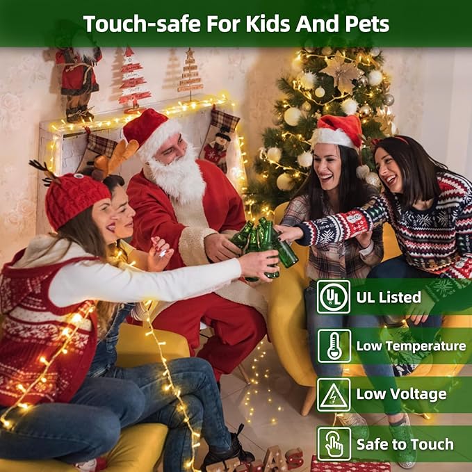 1500 LED 470FT Christmas Lights Outdoor,12 Lighting Modes Christmas String Lights with Timer, Dimmable Warm White LED String Light Waterproof for Yard PatioTree Xmas Wedding Party Holiday Decorations