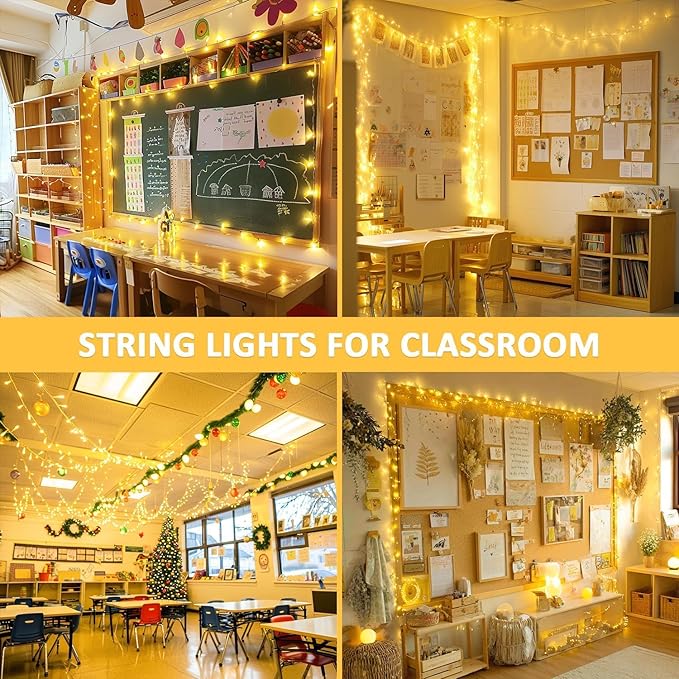 JMEXSUSS 400 LED Christmas Lights Indoor Outdoor, 132 ft Warm White String Lights Plug in with Remote, 8 Modes Twinkle Christmas Tree Lights for Bedroom Outside Patio Home Party Xmas Holiday Decor