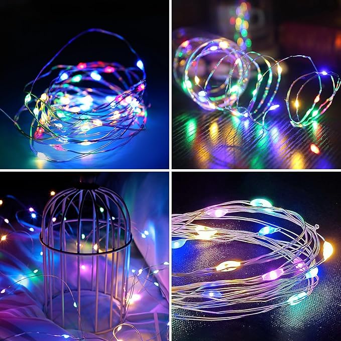 Solar String Lights for Outside, 72Ft 200 LED Solar Fairy Lights with 8 Modes, Solar Powered Fairy Lights Waterproof for Christmas Tree Garden Party Wedding Decor.（(Multi-Colored)