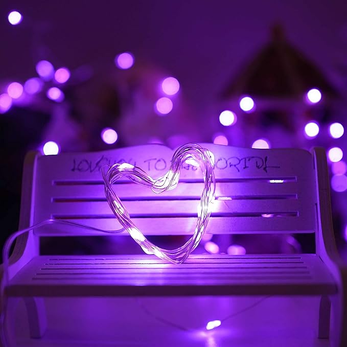 15 Pack 30 LED Micro Starry String Lights Battery Operated(Included),Fairy Waterproof Silver Wire Lights,for DIY Party Garden Wedding Table Indoor&Outdoor Decorations