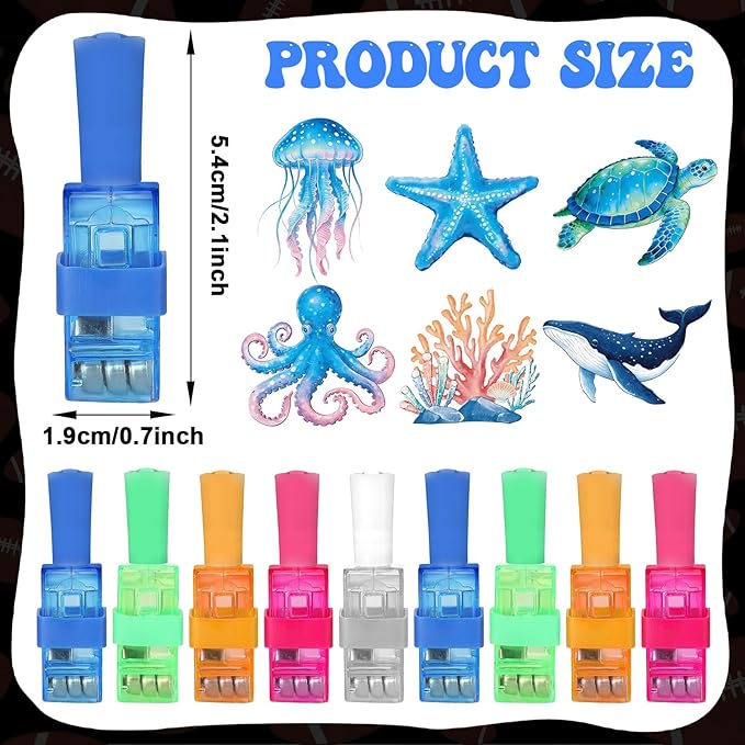 36Pcs Under The Sea LED Finger Lights Animal Party Favors Glow in the Dark Light Up Finger Lights Ocean Themed s Bulk for Birthday Party Goodie Bag Stuffer Birthday Gifts Prize