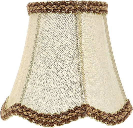 ARTIBETTER Lamp Covers for Table Lamps, Clip on Lamp Shade, Upside Down Lampshade for Vintage Lamp, Small Lampshade with Bulb Clip, Lamp Shade for Vintage Lamp, Pleated Lamp Shade