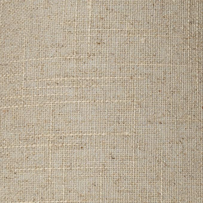 Fine Burlap Large Empire Lamp Shade 6.5" Top x 15" Bottom x 10" High x 10.75" Slant (Spider) Replacement with Harp and Finial - Springcrest