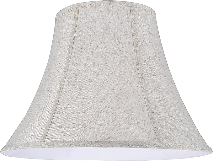Aspen Creative 30026A Transitional Bell Shape Spider Construction Lamp Shade in Flaxen, 9" Top x 18" Bottom x 13" Slant Height