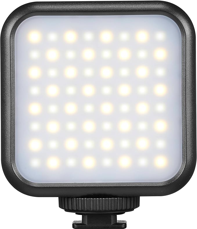 Godox Litemons Bi-Color Pocket-Size LED Video Light, 3200–6500K, Built-in Battery, Magnetic Mount, Cold Shoe, Stackable Design (LED6Bi)