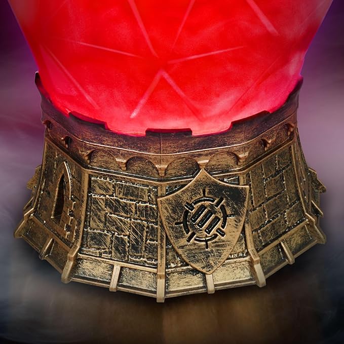 ENHANCE Gaming Sorcerer's Health Potion Light with Swirling Mystical Brew - Potion Bottle Mood Light Prop for Tabletop Game Immersion, Playroom, Desk Decor - Soft Glowing Whirling Goblet (Red Elixir)