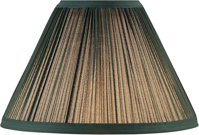 Aspen Creative 59173, Empire Uno Lamp Shade, Phthalo Green, 4" Top x 10" Bottom x 7" Slant Height, Slip UNO 33mm