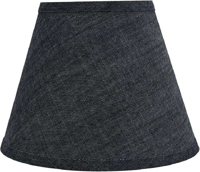 Aspen Creative 32422A Transitional Hardback Empire Shape Spider Construction Lamp Shade in Grey-Blue, 9" wide (5" x 9" x 7")