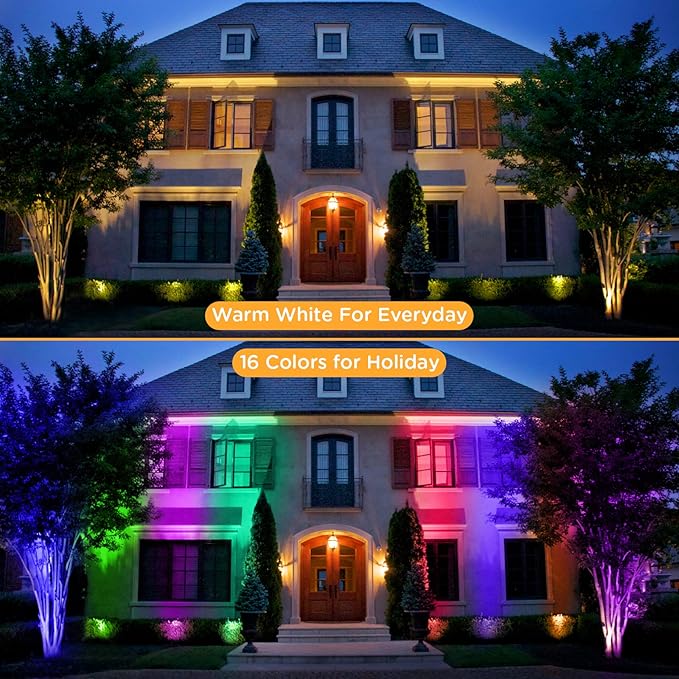 Junview Low Voltage Landscape Lights with Connectors Grated Top Anti-Glare LED Well Lights 12V-24V Waterproof Outdoor In-Ground Light Garden Landscape Lighting for Deck Pathway Yard (14)