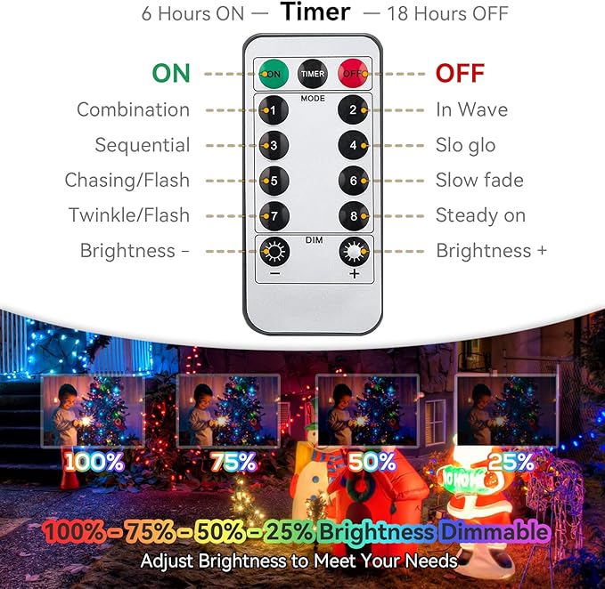 St Patricks Day Decoration Lights 33Ft 100LED Christmas Green Lights Outdoor Waterproof Green String Lights for Garden Party Holiday Halloween Decoration