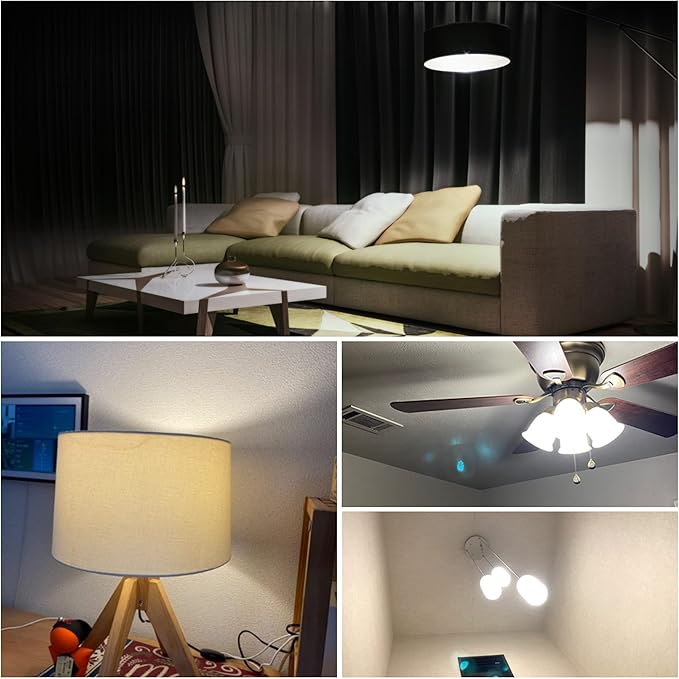 Big1.77x 6.1 inch, E12 200 Watt Equivalent LED Candelabra Bulbs C7,4000K Natural White, 3000 LM T6 E12 20W LED Chandelier Light Bulbs for Ceiling Fan Pendant Lighting Floor Lamp,Non-dimmable, 3 Pack