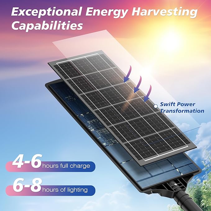 Solar Lights Outdoor, 6000K LED Solar Lights Outdoor Waterproof, Solar Flood Lights Outdoor with Motion Sensor and Remote Control, Solar Street Light Dusk to Dawn 2-Pack