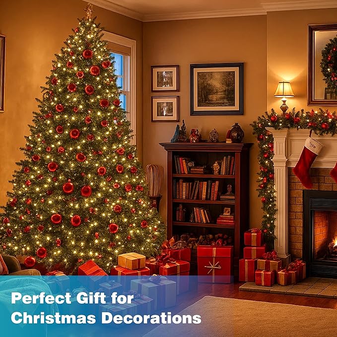 Christmas Lights 800 LED 264 FT, IP67 Waterproof Christmastree Lights with 8 Modes, Remote Control 3 Timers & Memory Function Xmas Decorations for House and Holiday (Warm White)