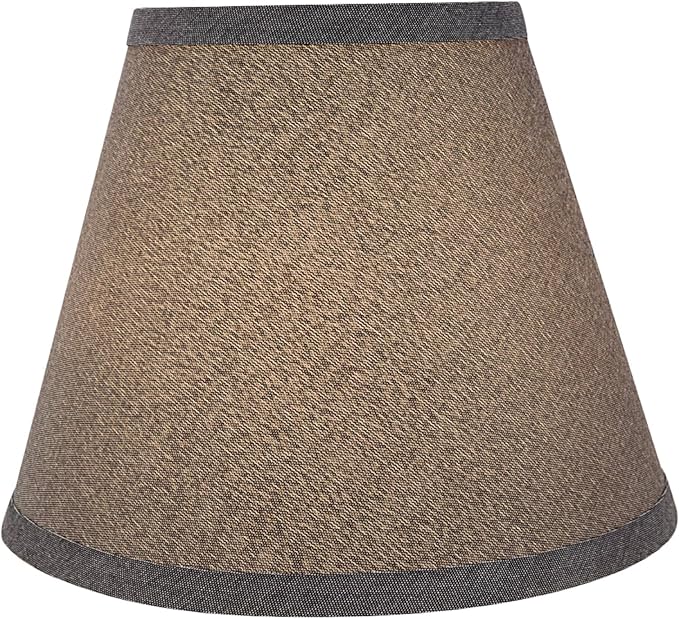 Aspen Creative 32425A Transitional Hardback Empire Shape Spider Construction Lamp Shade in Grey, 9" wide (5" x 9" x 7")