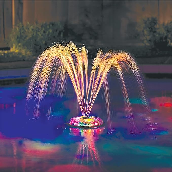 Game Pool Lights - 8 Colors 8 Modes, Easily Installable, Remote Controlled, Uses 3 AAA Rechargeable Batteries, for Above Ground Pools