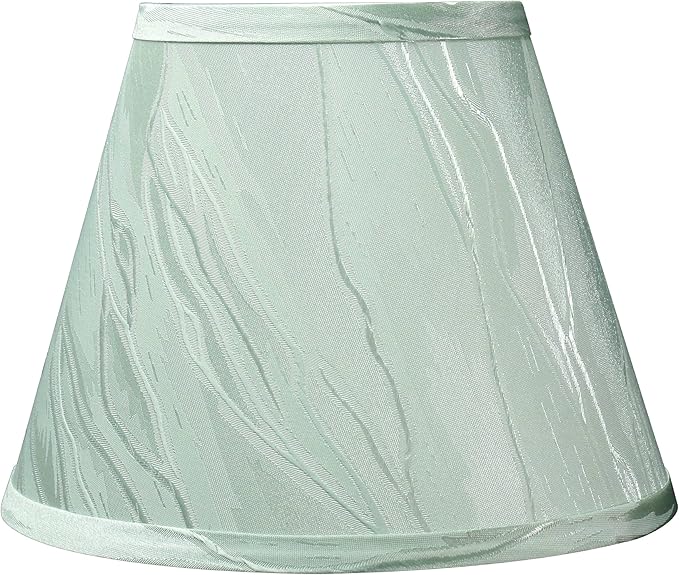 Aspen Creative 32430A, Transitional Hardback Empire Shape Spider Construction Lamp Shade in Light Green, 9" wide (5" x 9" x 7")