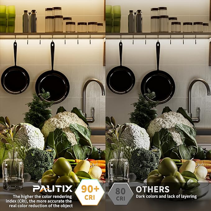 PAUTIX COB LED Strip Light 3780LEDs 24ft/7.5m Natural White 4000K,CRI90+ Super Bright High Lumen,Lead-Free Material 24V Flexible LED Tape,for Home&Office DIY Lighting Project(Adapter Not Included)