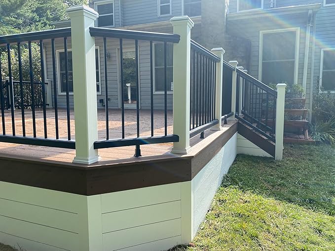 Tru-Scapes® 4.5” Composite LED Low Voltage Deck Post Cap Light (ONLY fits a Trex Transcend Post) (White) (NOT Solar) - Works with Trex LightHub Plug N Play System