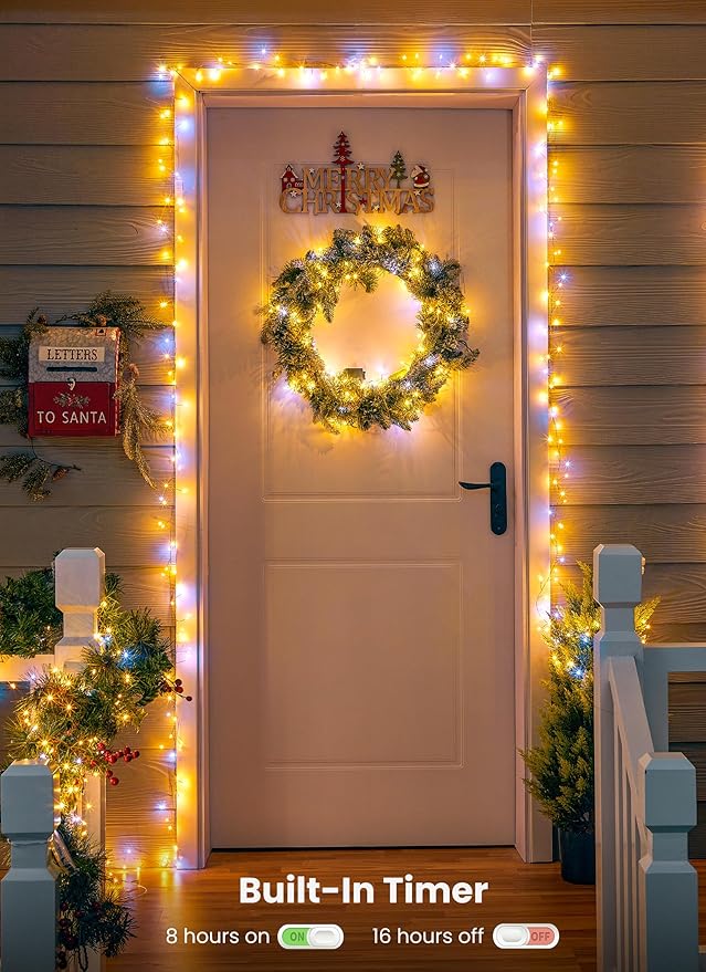 Indoor String Lights 6 Pack 10 FT 120 LEDs Fairy Lights Battery Operated with Timer for Christmas Decorations DIY Crafts Wedding Table Centerpieces Party Bedroom