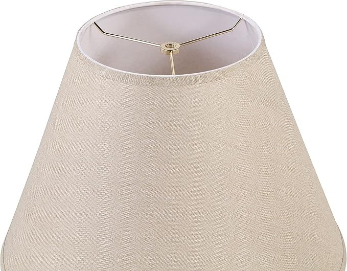 Aspen Creative 32092A Transitional Empire Shape Spider Construction Lamp Shade in Medium Brown, 9" Top x 18" Bottom x 13" Slant Height