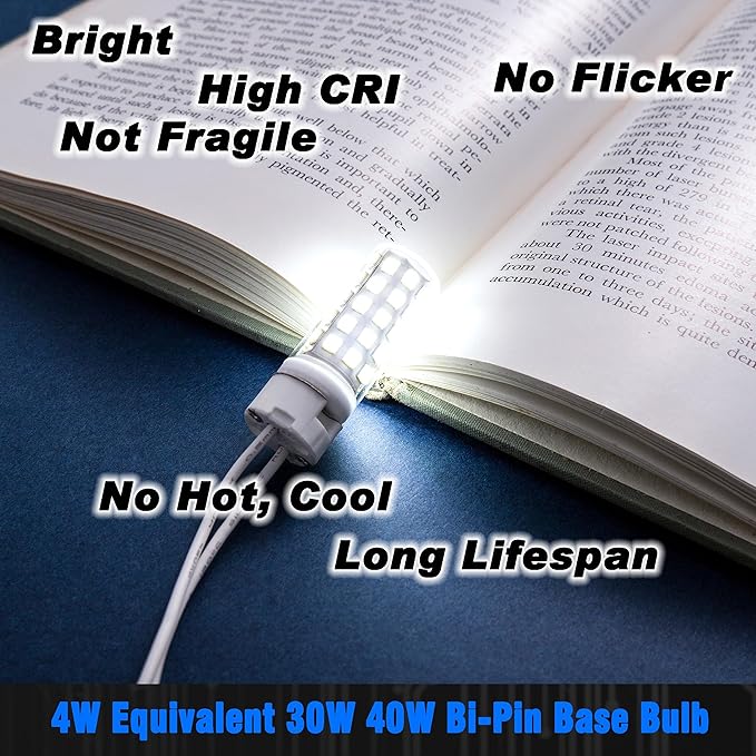 G4 Bi-Pin LED Bulbs 30W-40W Halogen Equivalent 6000K Daylight White 12V 24V T3 JC Type 4W 400lm G4 LED Bulb for RV Camper Marine Boat Deck Lights Landscape Step Lawn Lighting Chandelier, 8 Pack