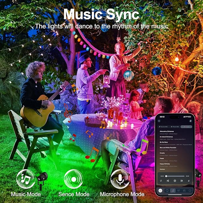 T-SUN Spot Lights Indoor, Led Spot Lights with Smart APP & Remote, Plant Spotlight Indoor Uplights, 16M Colors Floor Light Dimmable Music Sync Timer for Festival Party Tree Decor Home