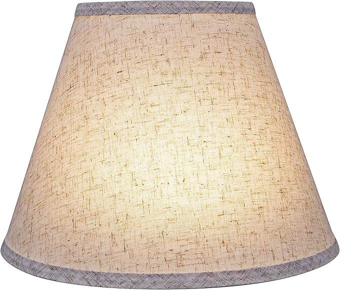 Aspen Creative 58877A Transitional Empire Shape Uno Construction Lamp Shade in Flaxen, 6" Top x 12" Bottom x 9" Slant Height