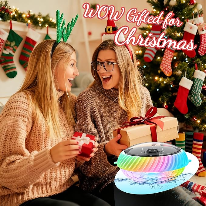 Floating Pool Lights Solar Charged, 7.6 Inch RGB Upper & Lower Color Changing Solar Pool Lights that Float with Dynamic Lighting Effects, IP68 Waterproof Floating Light for Pool Party Decor(1)