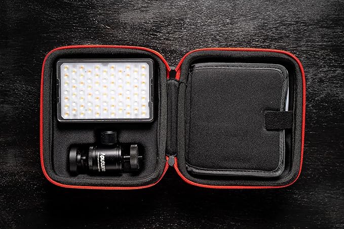 Aputure MC PRO On Camera Video Light,LED Camera Light Panel,2,000-10,000k,Magnet Adsorption Function,Dust and Waterproof,App Control for Vlogging, Photography, Video Conference,TikTok