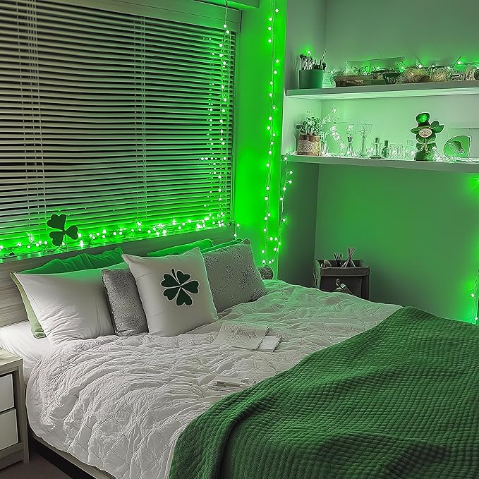 JMEXSUSS Green Christmas Lights Indoor Plug in,150 LED Connectable String Lights Outdoor, 59ft 8 Modes Green Christmas String Light for Bedroom Room Home Party Christmas Tree Decor