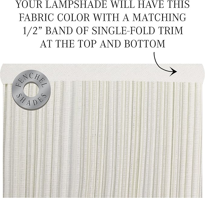FenchelShades.com Lampshade 8" Top Diameter x 24" Bottom Diameter x 14" Slant Height with Washer (Spider) Attachment for Lamps with a Harp (Pleated Mushroom Cream)