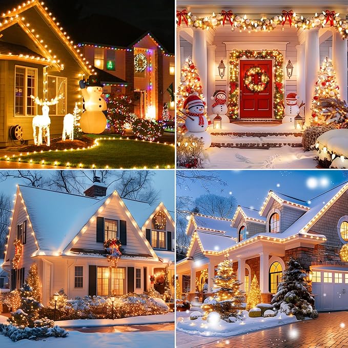 Brightown C9 LED Christmas String Lights, 2 Pack Total 132ft 200LED