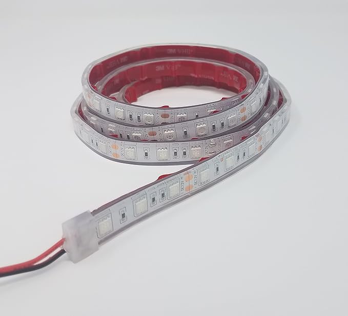 IP68 8FT Blue Marine Submersible LED Light Strip 12V, LED Rope Lights, Waterproof Led Lights, Under Gunnel Lights
