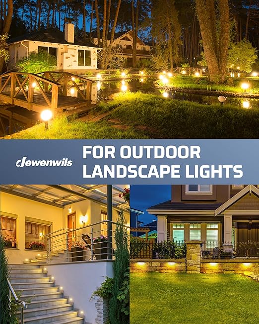 DEWENWILS 60W Low Voltage Landscape Transformer with Remote Control, 120V AC to 12V DC, Dusk to Dawn & Timer, Outdoor Low Voltage Transformer for Spotlight, Garden Light, Pathway Light