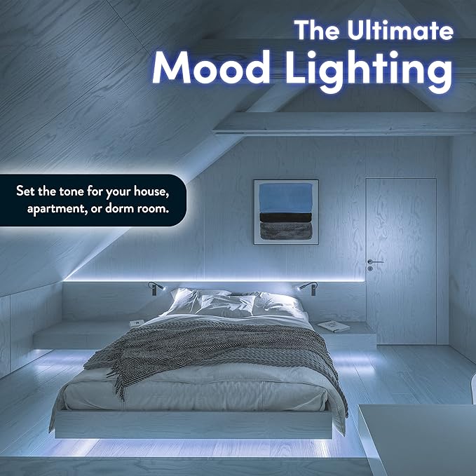 Power Practical LED Lights for TV Backlight, USB Powered TV LED Light Strip W/Bias Ambient Lighting for Home Theater, True White, Size (30"-40” TV)
