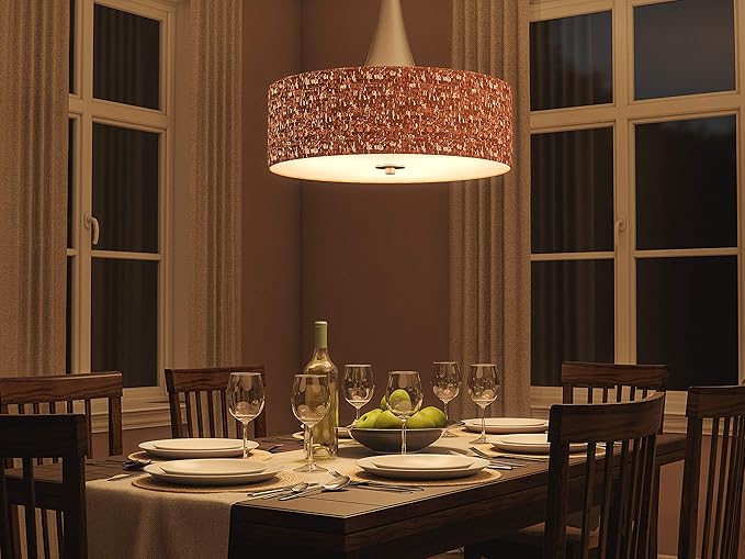 Kenroy Home 93013BS Bulletin 3-Light Pendant, Brushed Steel