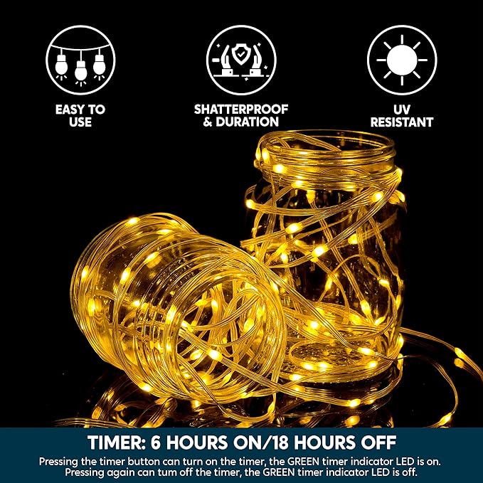 Joiedomi 1200 LED Christmas Lights Outdoor,394 FT Warm White Christmas Tree Lights with 8 Modes Timer, PVC Clear Wire String Lights with Reel for Indoor Outdoor Holiday Xmas Eve Night Decorations