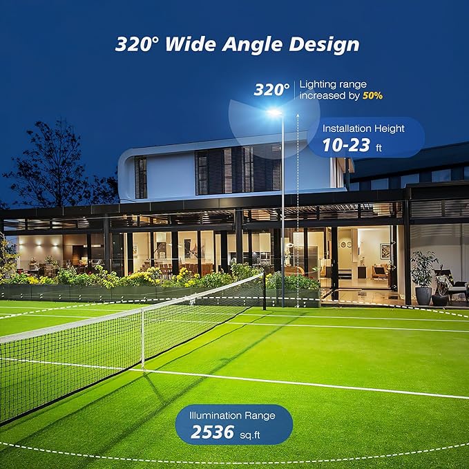 8000W Solar Street Lights Outdoor - Wide Angle Solar Lights Outdoor Dusk to Dawn, Commercial Parking Lot Light Motion Sensor with Remote Control, 7000K LED Street Light IP66 Waterproof