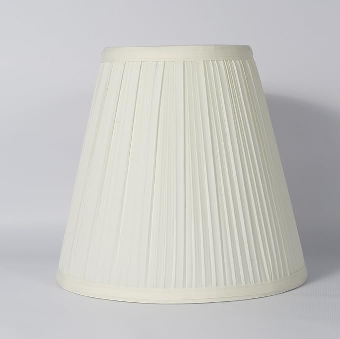 Urbanest Mushroom Pleated Hardback Lamp Shade 5x9x8.5 Inch (Spider) (Eggshell, Set of 1)