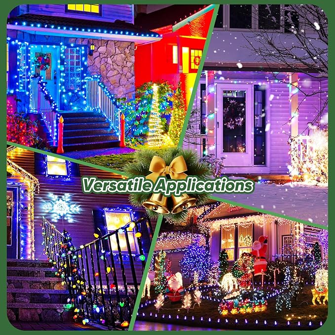 BesLowe Commercial 1000 FT C9 Cut to Length Christmas Lights Outdoor，E17 Sockets C9 Stringer Christmas Light Spool, C9 Sockets Patio String Light Strands, 12 Spacing Green Wire Christmas Lights